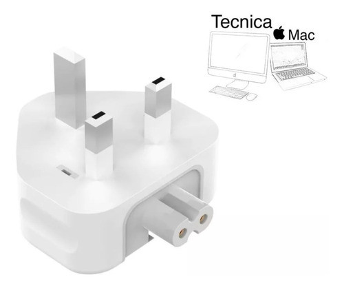 Adaptador Uk Magsafe Macbook Pro Air Patas Reino Unido 0