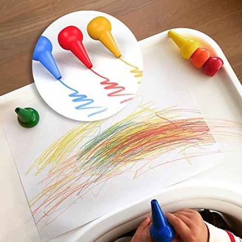 Gibot Toddlers Crayons Palmgrip Crayons 12 Colores Paint Cra 1