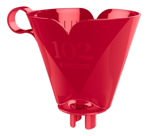 Suporte Plástico Para Filtro De Café 102 Vermelho Sanremo 0