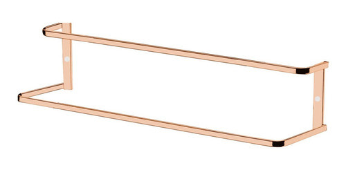 Kit Toalheiro Porta Toalha Papel Higiênico Banheiro Rose 1