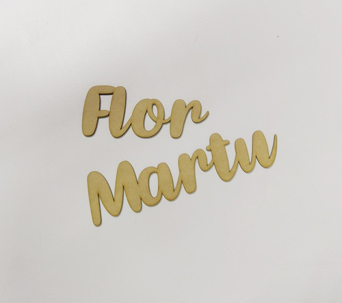 22 Nombre 5cm Fibrofacil Mdf Palabras Souvenirs Madera 0