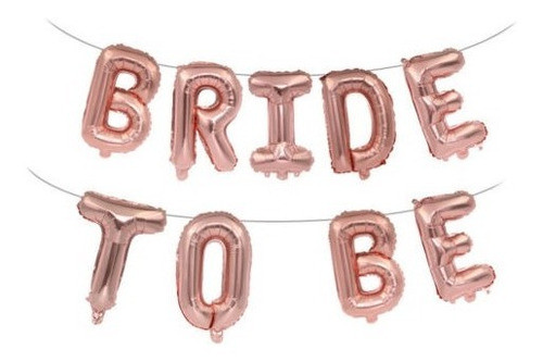 16 Inch9pcs Rose Oro Novia A Ser Colgante Carta Papel Globo 0
