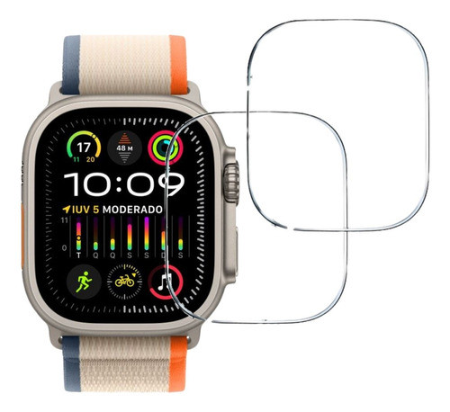 2 Película Proteção Vidro Para Applewatch Ultra 2a Geração 0