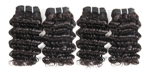 Cortina De Cabelo Humano Brasileira Deep Wave 35cm 200g 1