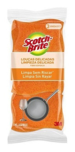 12 Esponja Lava Louça Não Risca Loucas Delicada Scotch Brite 1