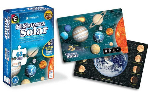 Puzzle Doble Faz Sistema Solar 63 Piezas - Ronda 1