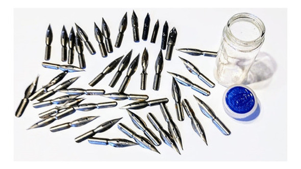 44 Plumas Para Escritura-34 Plumas Dorda 200 + Portaplumas 1