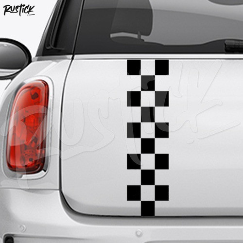Ploteo Franja Calco Cuadros Tuning Car Racing Sport 60cm 0