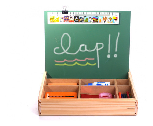 Caja Didáctica De Arte De Madera-elementos/dibujar Y Crear 1