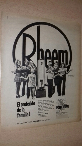 P279 Clipping Publicidad Jorge Porcel Calefon Rheem Año 1973 0