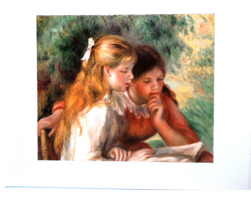 Lámina La Lecture- Renoir-24x30-impreso En Francia 1989 0