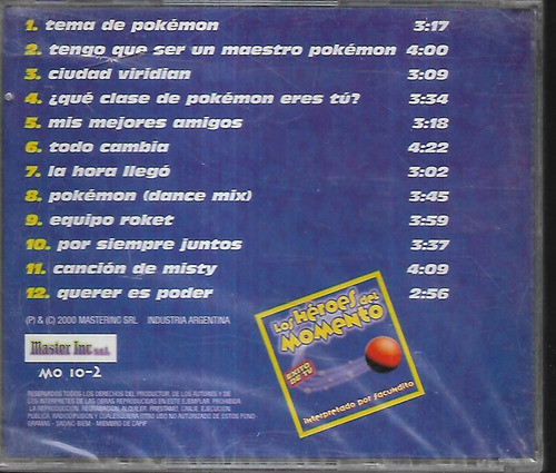 Facundito Album Los Heroes Del Momento Tema De Pokemon Cd 1