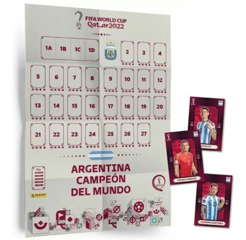 Panini Argentina Campeón Maxi Poster Con 30 Figuritas 1