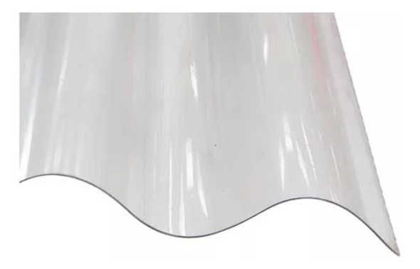 Policarbonato Ondulado Transparente Eco Polygal 2.44 X 0.90 0