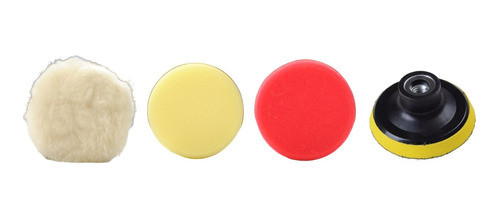 Kit Backing Plate 3 Pulgadas + 2 Pad Poliespuma + Cordero 0