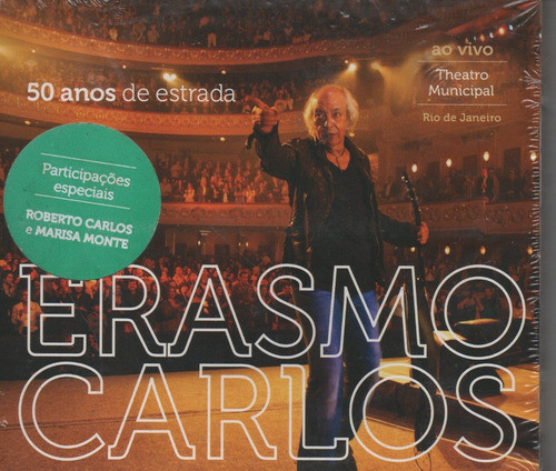 Cd Duplo Erasmo Carlos - 50 Anos De Estrada Ao Vivo 0