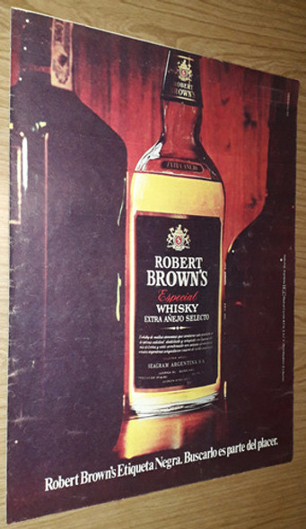 P290 Clipping Publicidad Whisky Robert Brown's Año 1975 0