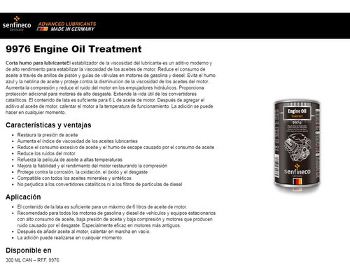 Corta Humo Reduce Consumo Aceite Senfineco 9976 Nolin 1