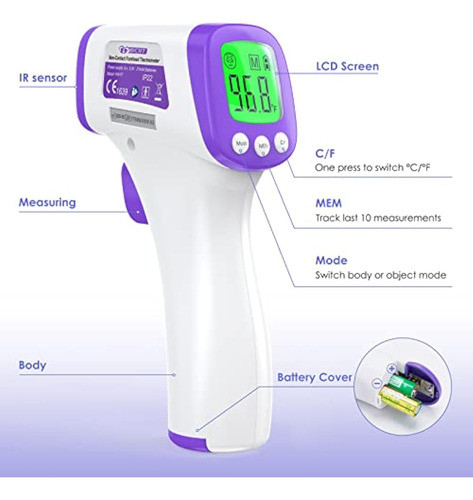 Termómetro De Frente Para Adultos Y Niños: Idoit 1