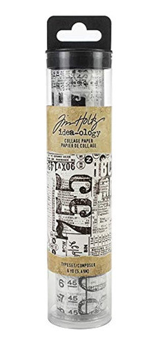 Tim Holtz - Advantus Collage Paper Typest 6yds, Typeset 0
