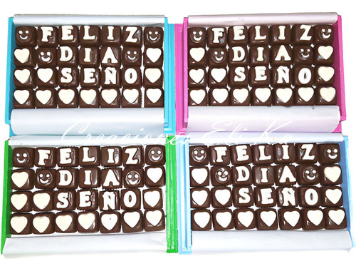 Choco Frase, Bombones Rellenos, Día Del Maestro 0