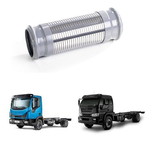 Tubo Flexivel Iveco Tector Original 5949894511 Inóx 240mm 0