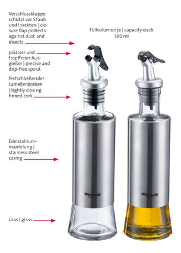 Kit Recipientes Para Aceite Vinagre 2 Piezas Special Design 1