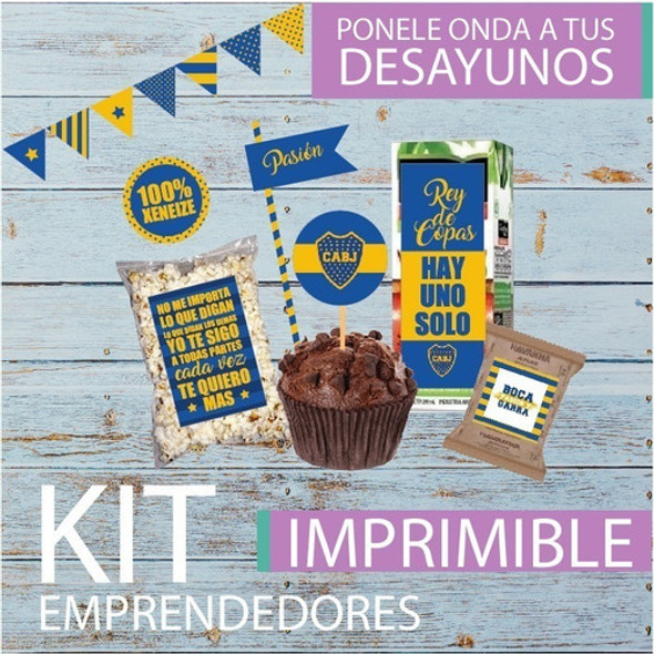 Kit Imprimible Desayuno Boca 1