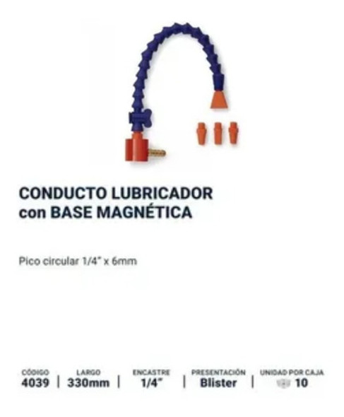 Conducto Lubricador Flexible Base Magnetica Torno Bremen 1