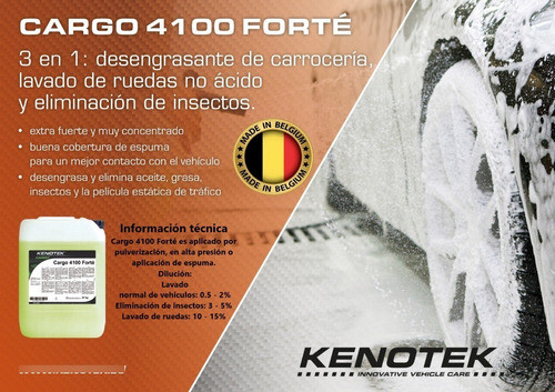 Kenotek Cargo 4100 Espuma Activa Sin Frotar 5 L Europeo 1