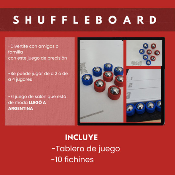Mini-shuffleboard Tejo De Mesa Juego De Precisión Eventos 1