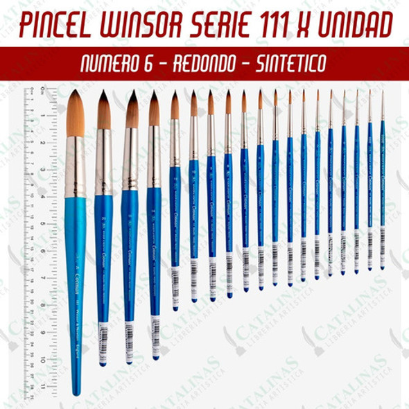 Pincel Acuarela Winsor & Newton S 111 Numero 6 Microcentro 1