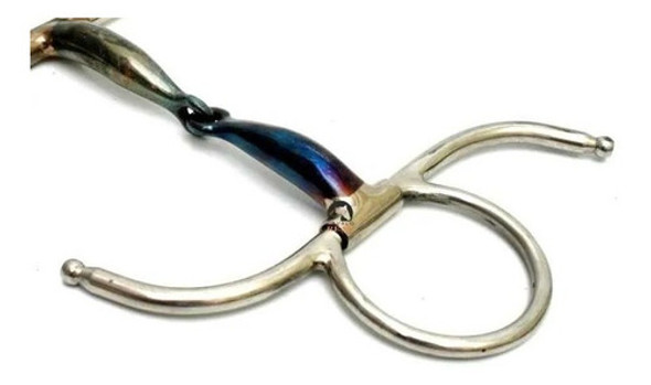 Bridão Em S Leve Inox Para Doma Bocal Ferro Cavalo Original 1