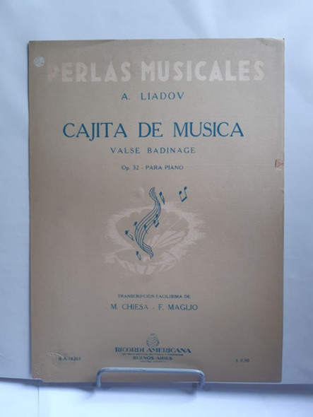 Partitura Piano Cajita De Musica Op. 32 A Liadov 1 Partitura Piano Cajita De Musica Op. 32 A Liadov 1