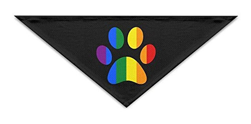 Gqop Lgbt Paw Pride Triangle Pet Bibs Bufanda Dog Cat Bandan 0