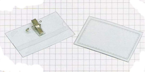 Porta Credencial Con Broche 50 Unidades Tamaño 57 X 90mm. 1