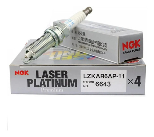 Kit X4 Bujias Ngk Platinum Renault Megane 3 2.0 16v M4r 0
