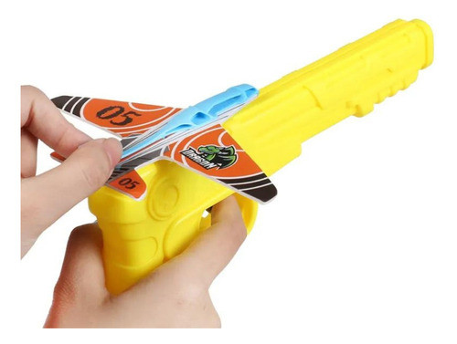 Pistola Lanzadora De Aviones X3 Regalo Niños Aire Libre 0