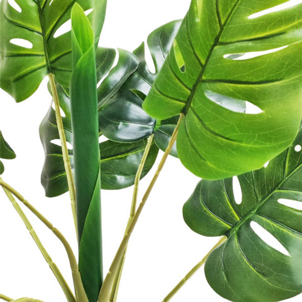 Planta Artificial En Maceta Simil Monstera 60cm Iluminaras 1