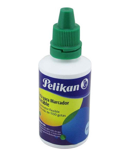 Tinta Pelikan Verde 30cc Para Recargar Marcador Pizarra X6 0