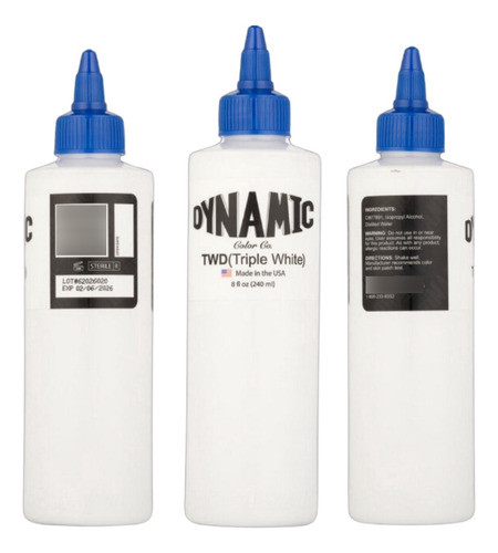 Dynamic Triple White 8 Oz Tattoo Tatuajes 0