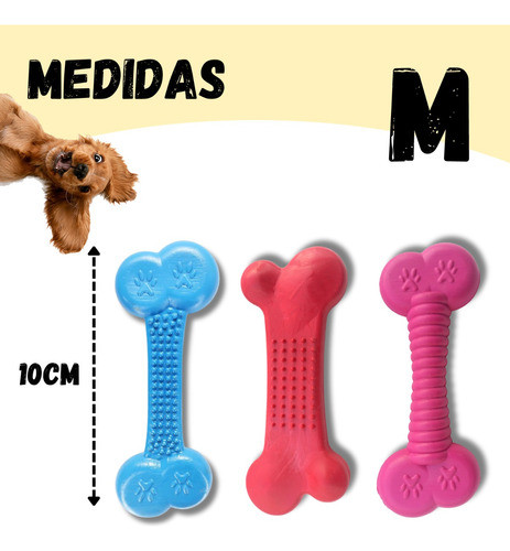 Ossinho Médio Cachorro Brinquedo Mordedor Maciço Cães 1