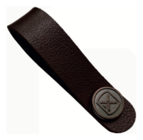 Strapholder Violão Couro Marrom Sh02 Ibox 0