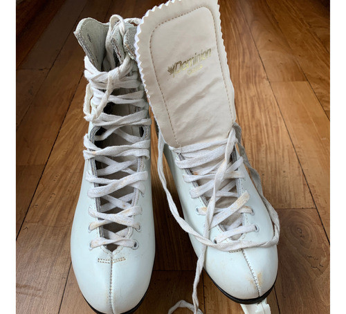 Patines De Hielo De Mujer, Canadienses, Usados, Talle 37 0