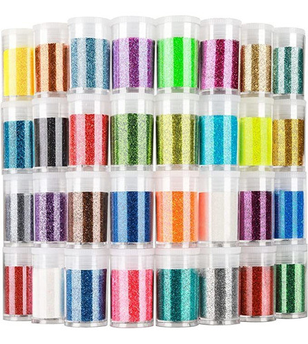 Leobro - Juego De 32 Colores Con Purpurina Epoxi Extrafina . 0