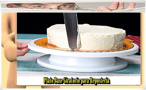 Plato Base Giratorio Para Reposteria Ideal P/diestros-zurdos 1