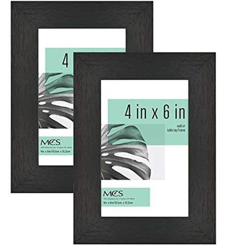 Mcs Industries Studio Gallery Frame, Black Woodgrain, 4 X 6 0