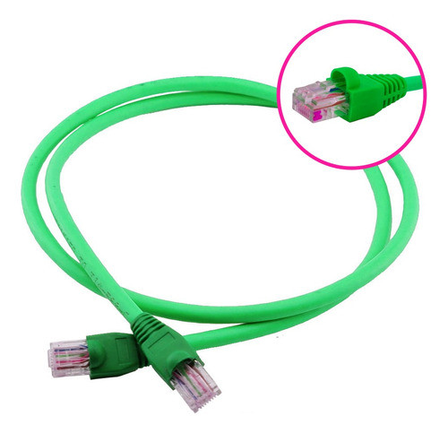 Kit 3 Un Cabo Rede 50cm Cat6 Furukawa Gigalan Rj45 Verde 0