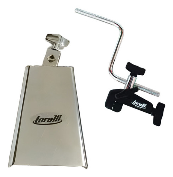 Kit Torelli Cowbell Cromado 6'' Com Multi Clamp Para Aro 0
