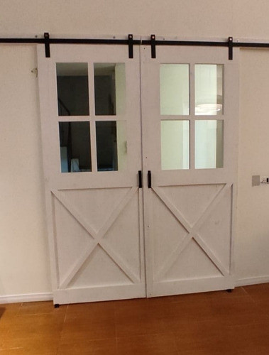 Kit Riel  Instalacion Puerta Corrediza Sistema Completo Con 1